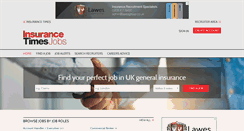 Desktop Screenshot of insurancetimesjobs.co.uk